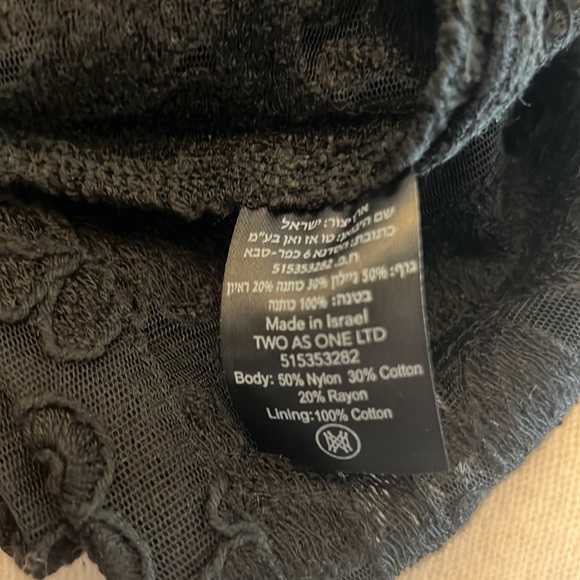 Sabina Musayev Black Velvet and Lace Arabella Top - Picture 9 of 9